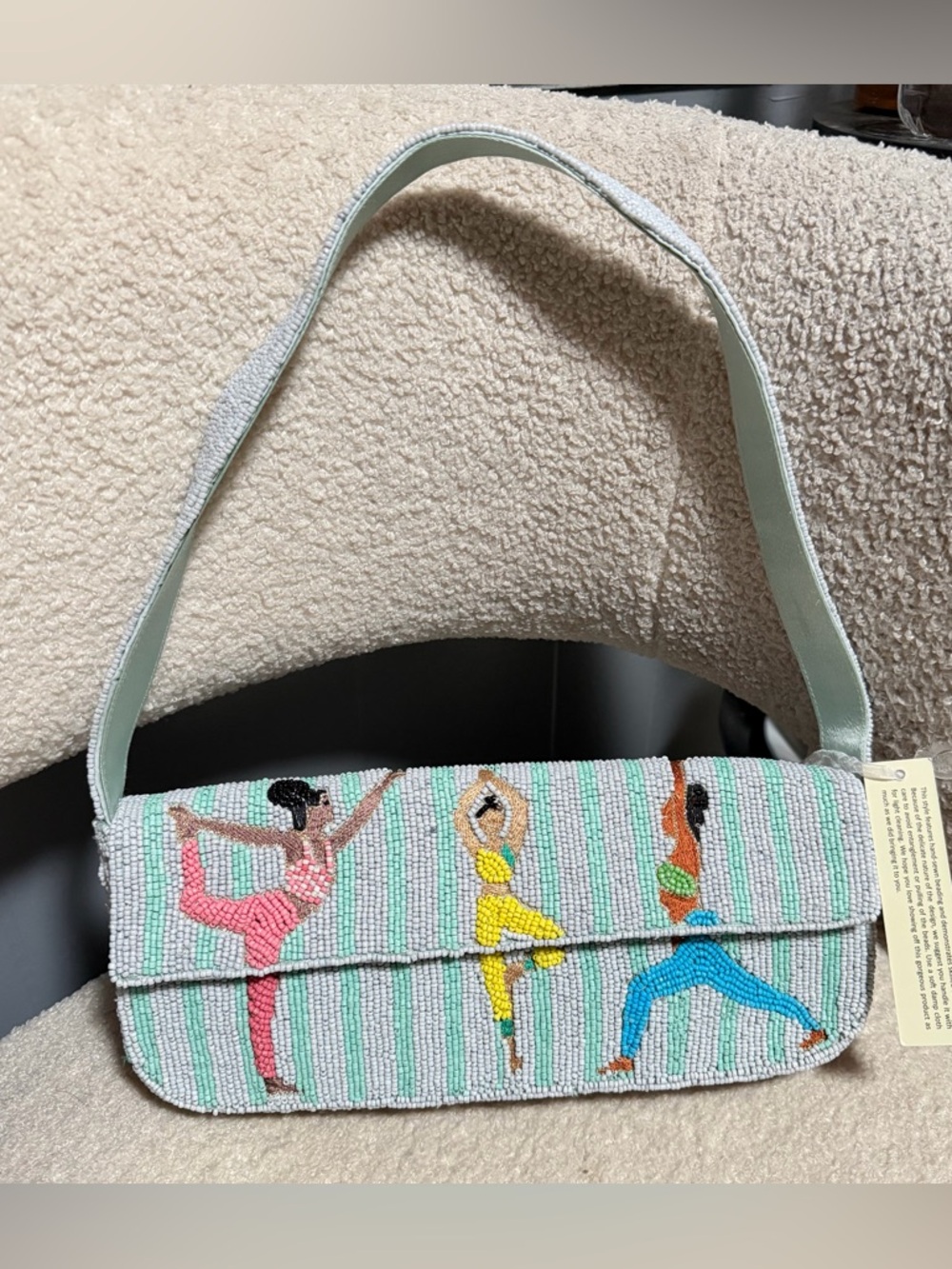 Yoga Namaste Beaded Bag New Release Shoulder Purse NWT